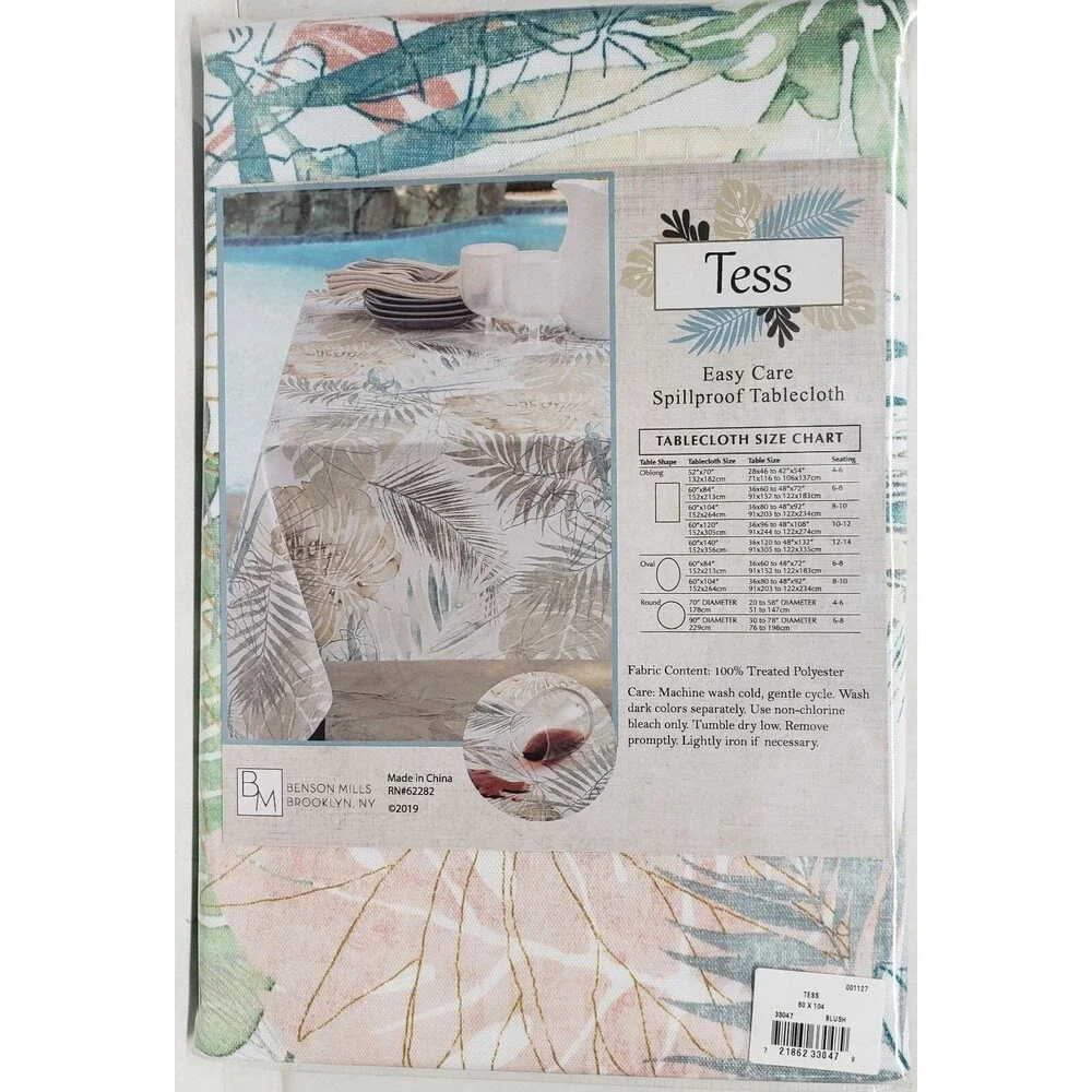 Printed Fabric Tablecloth 60